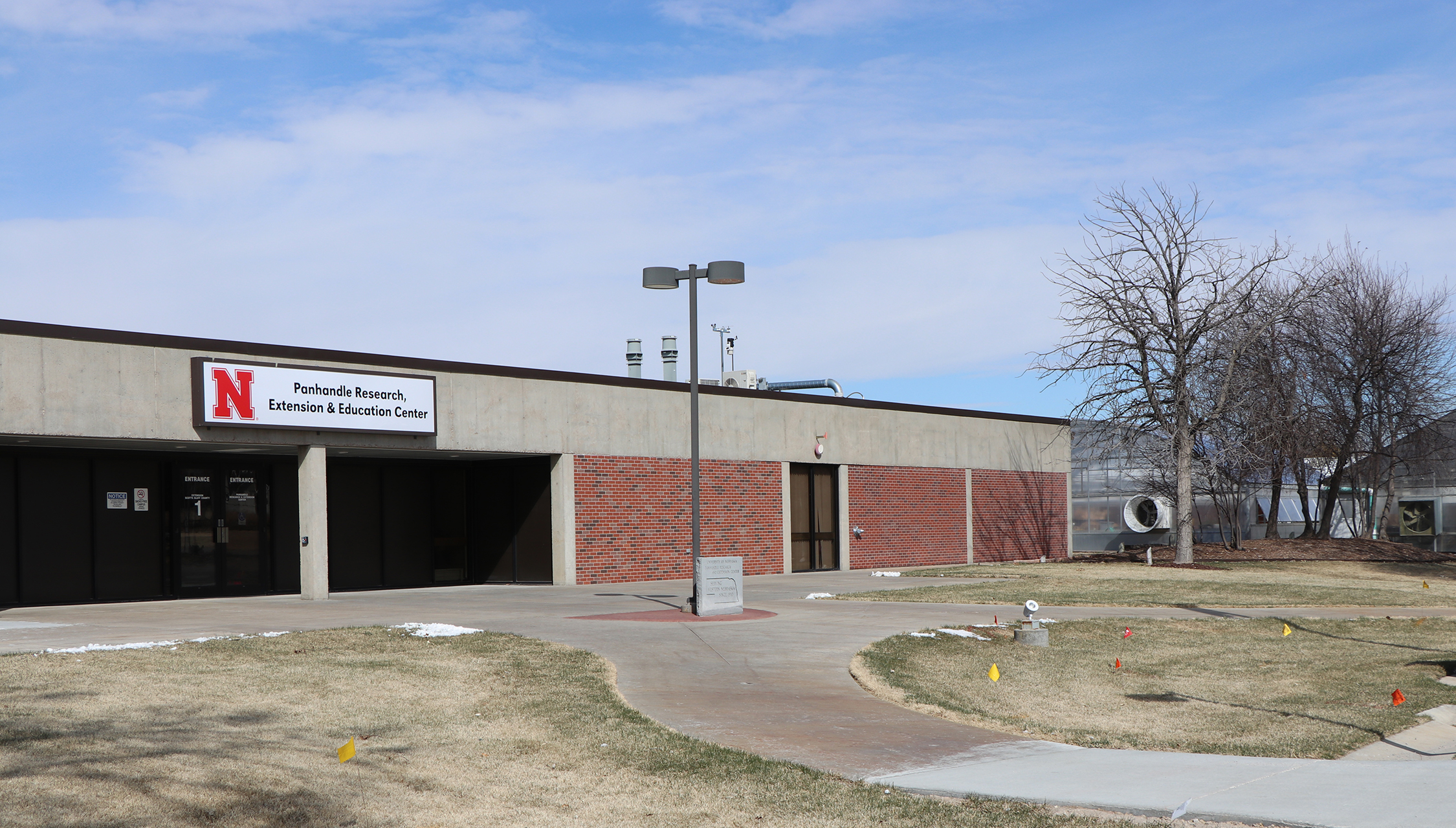 front of Panhandle Research Extension and Education Center