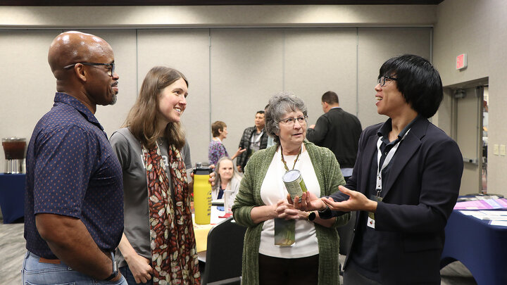 a group in discussion