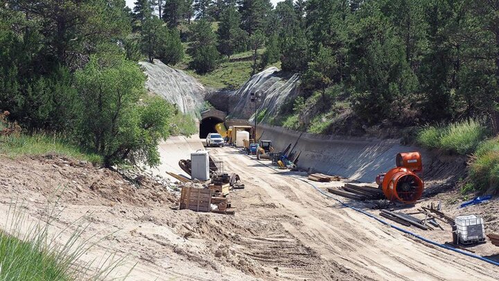 construction at canal opening