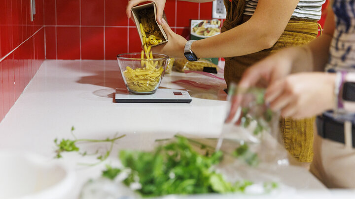 people prepare a meal