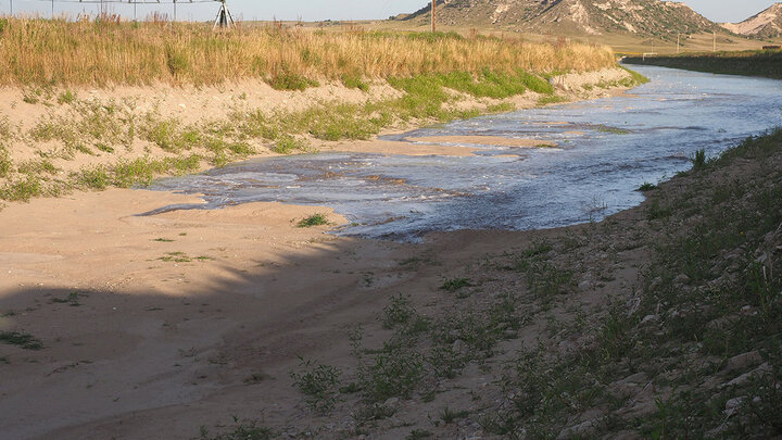 canal filling with water