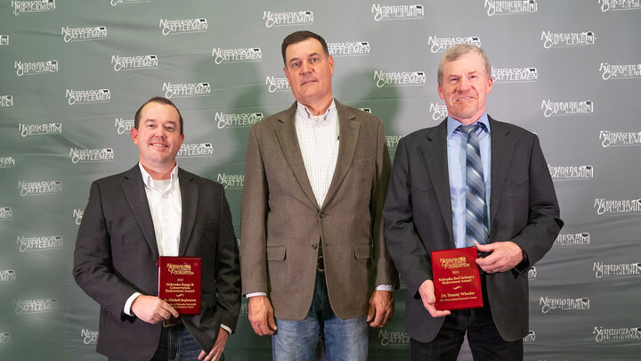 Three men and two have awards