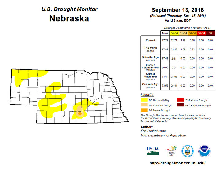 us drought map